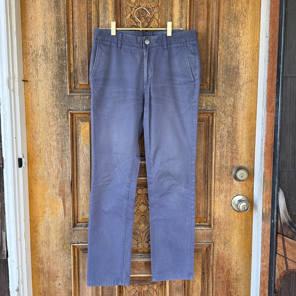 Bonobos Pants 29/30 Gray Chinos Straight Leg Slant‎ Pockets Boot Fit Basic